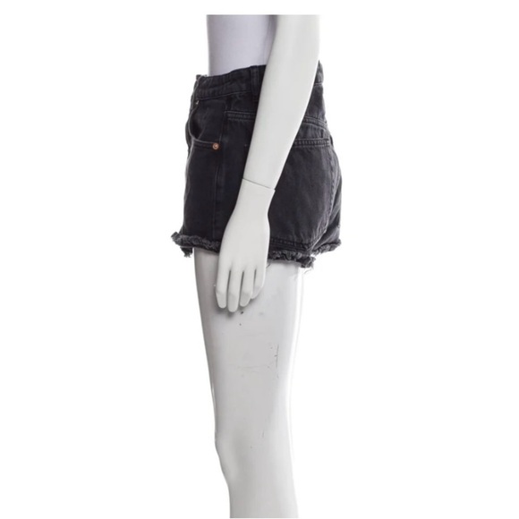 Raey Shorts mini jeans shorts denim black High-Rise 27 4 - Picture 2 of 3